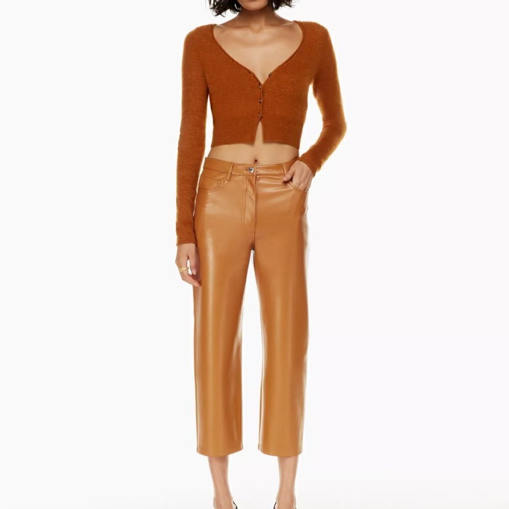 Aritzia The Melina™ Cropped Pant- Vegan Leather Cropped Pants